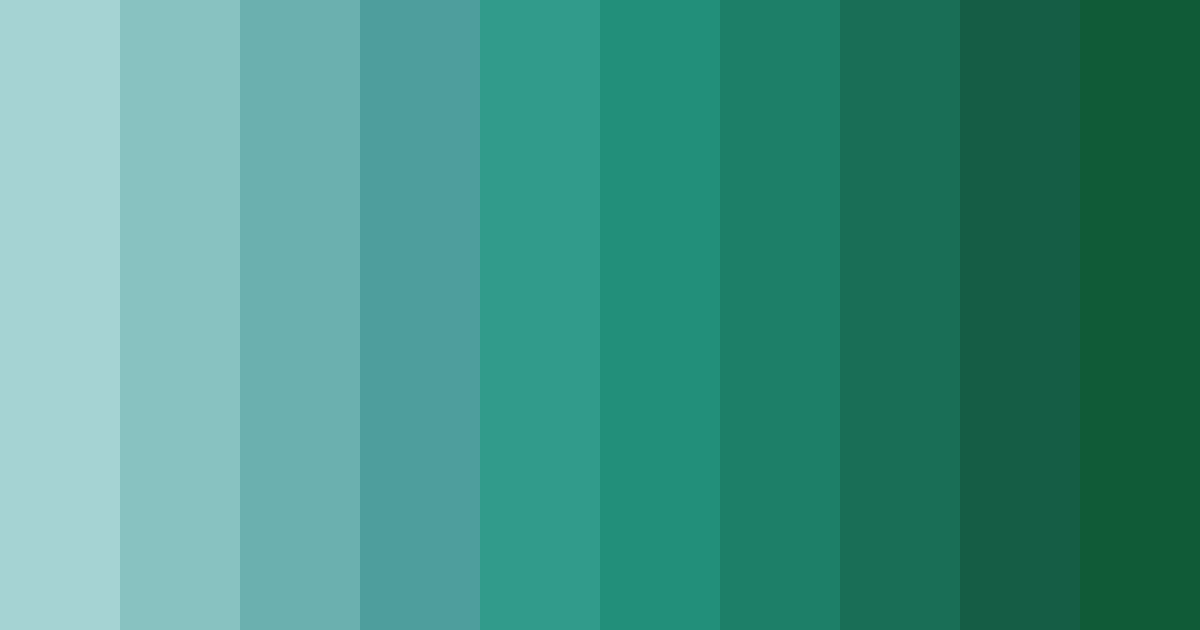 Download tropical teal symphony color palette PNG image (landscape)