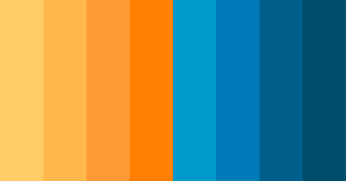 Download blue sunset color palette PNG image (landscape)