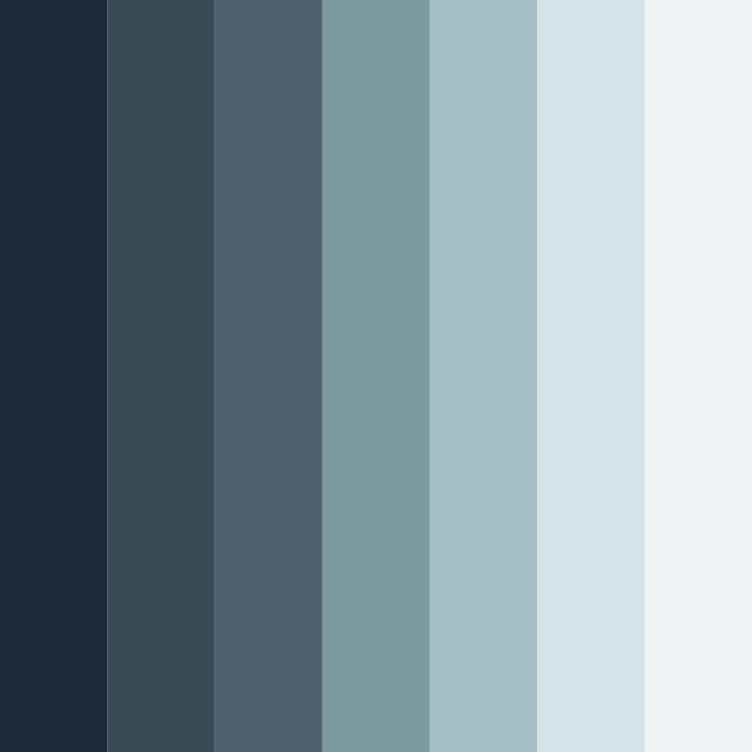 Download oceanic serenity color palette PNG image (square)