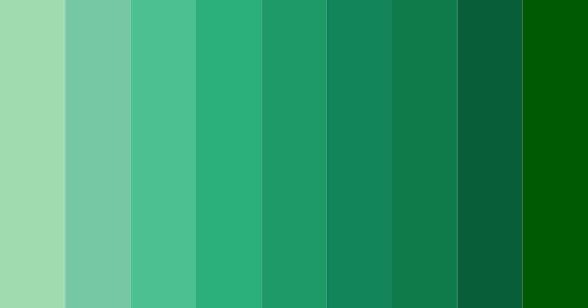 Download emerald forest color palette PNG image (landscape)