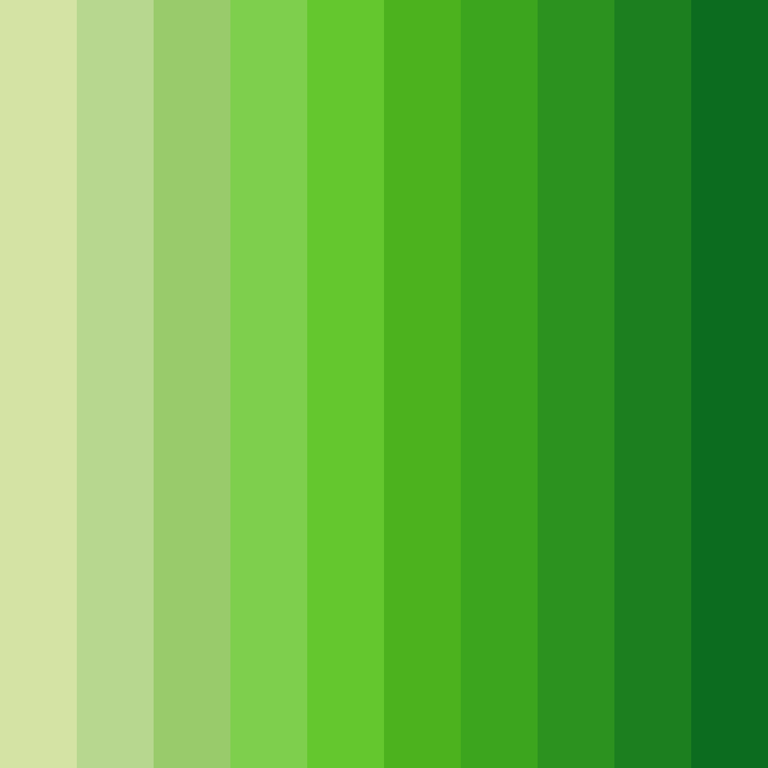 Download shades of yellow green color palette PNG image (square)