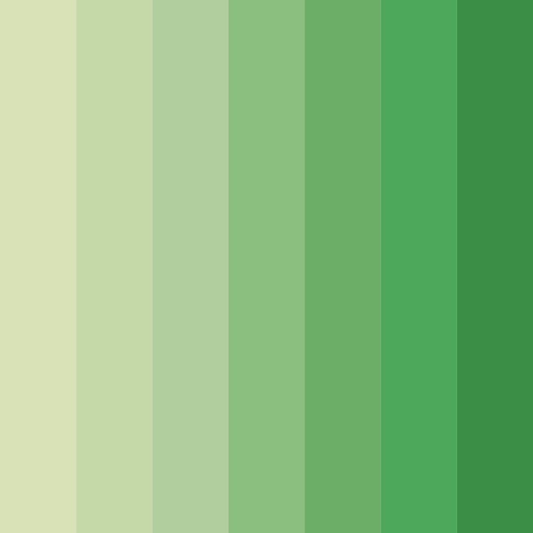 Download verdant serenity color palette PNG image (square)