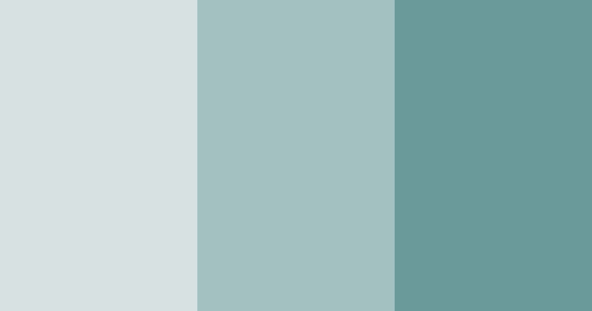 Download shades of teal color palette PNG image (landscape)