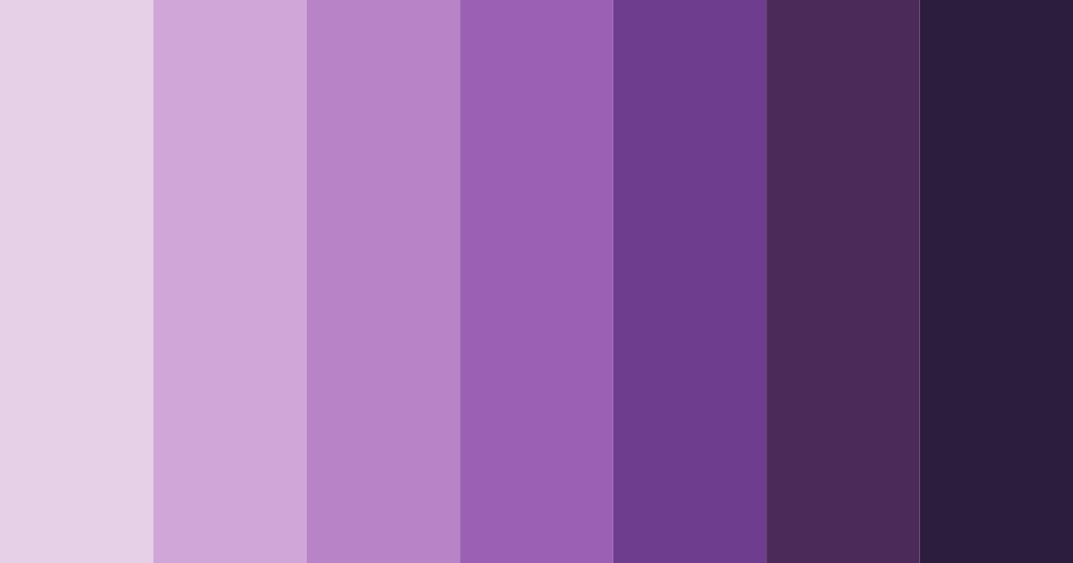 Download deep amethyst shades color palette PNG image (landscape)
