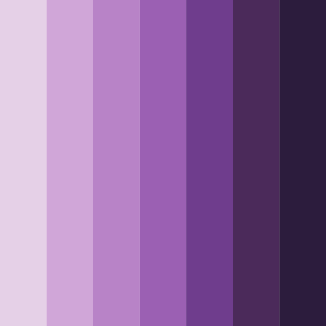 Download deep amethyst shades color palette PNG image (square)