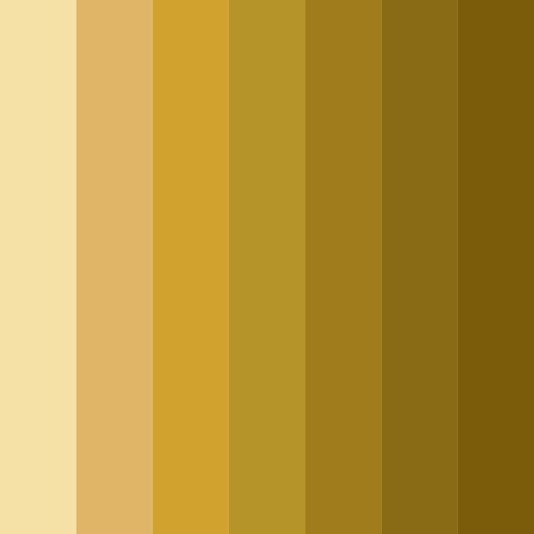 Download rich gold shades color palette PNG image (square)