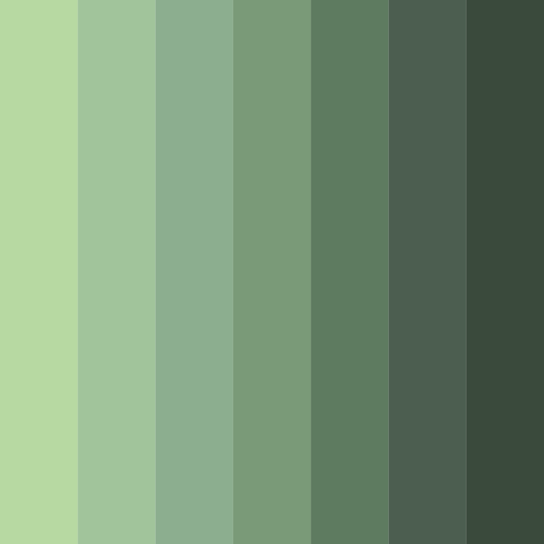 Download emerald reverence color palette PNG image (square)