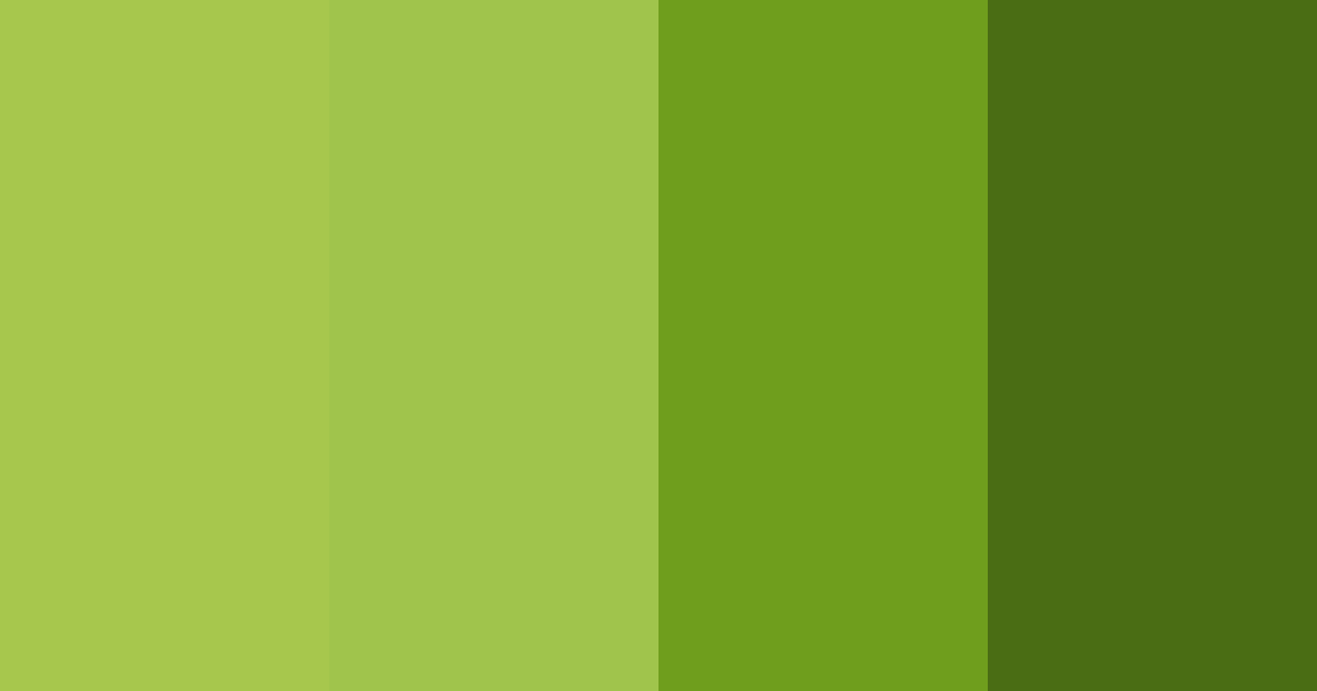 Download green shades color palette PNG image (landscape)