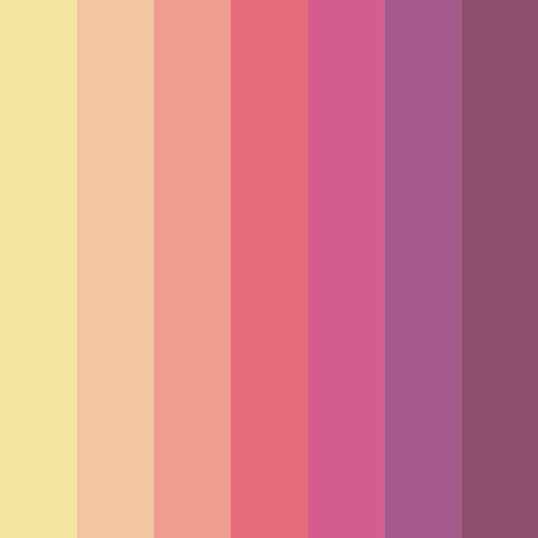 Download blush blossoms color palette PNG image (square)