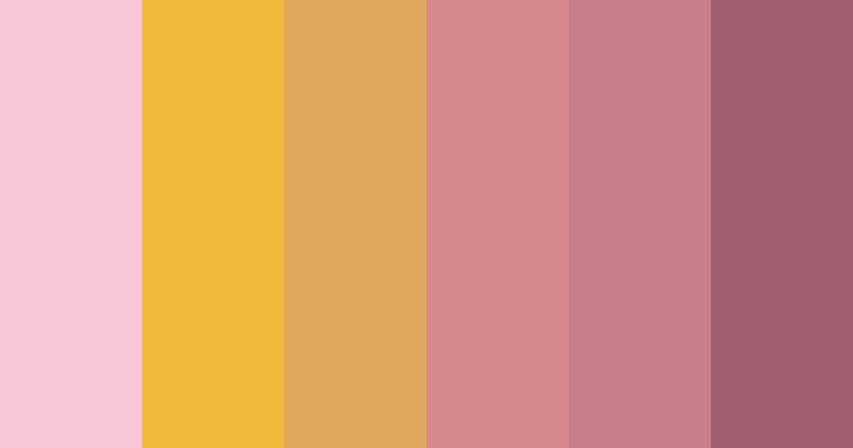 Download rose quartz and citrine harmony color palette PNG image (landscape)