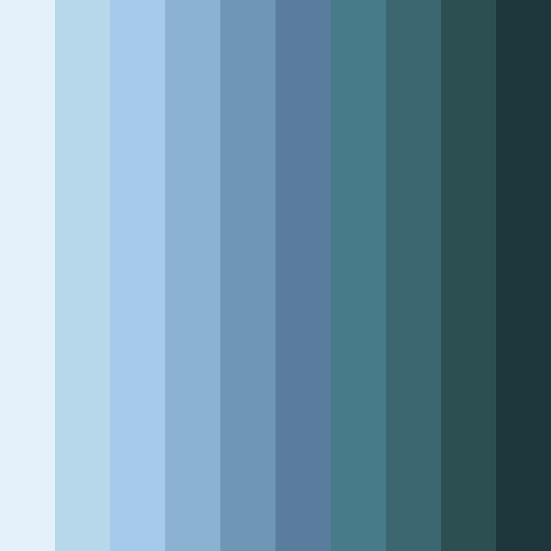 Download aqua serenade color palette PNG image (square)