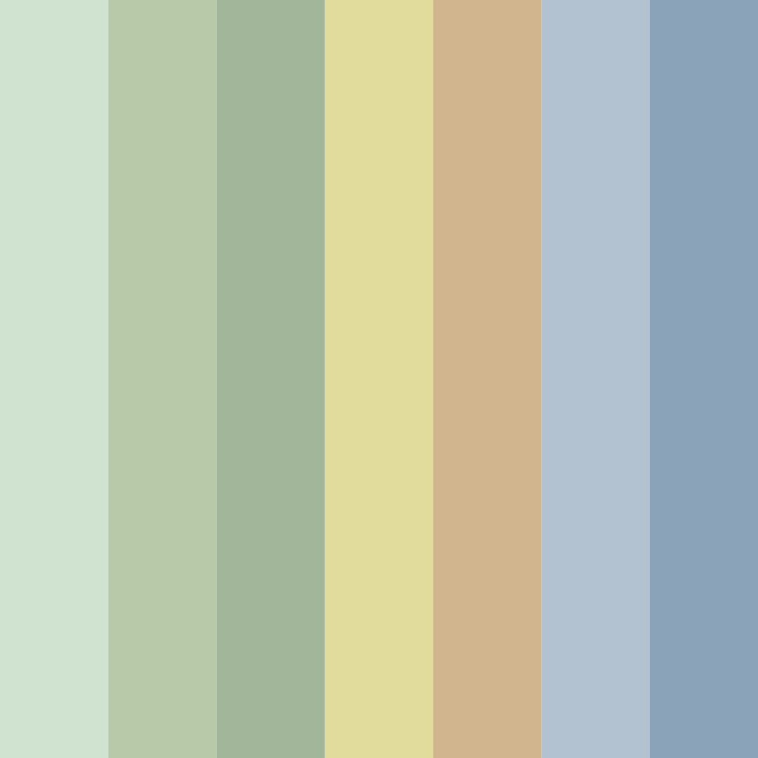 Download gray green shades color palette PNG image (square)