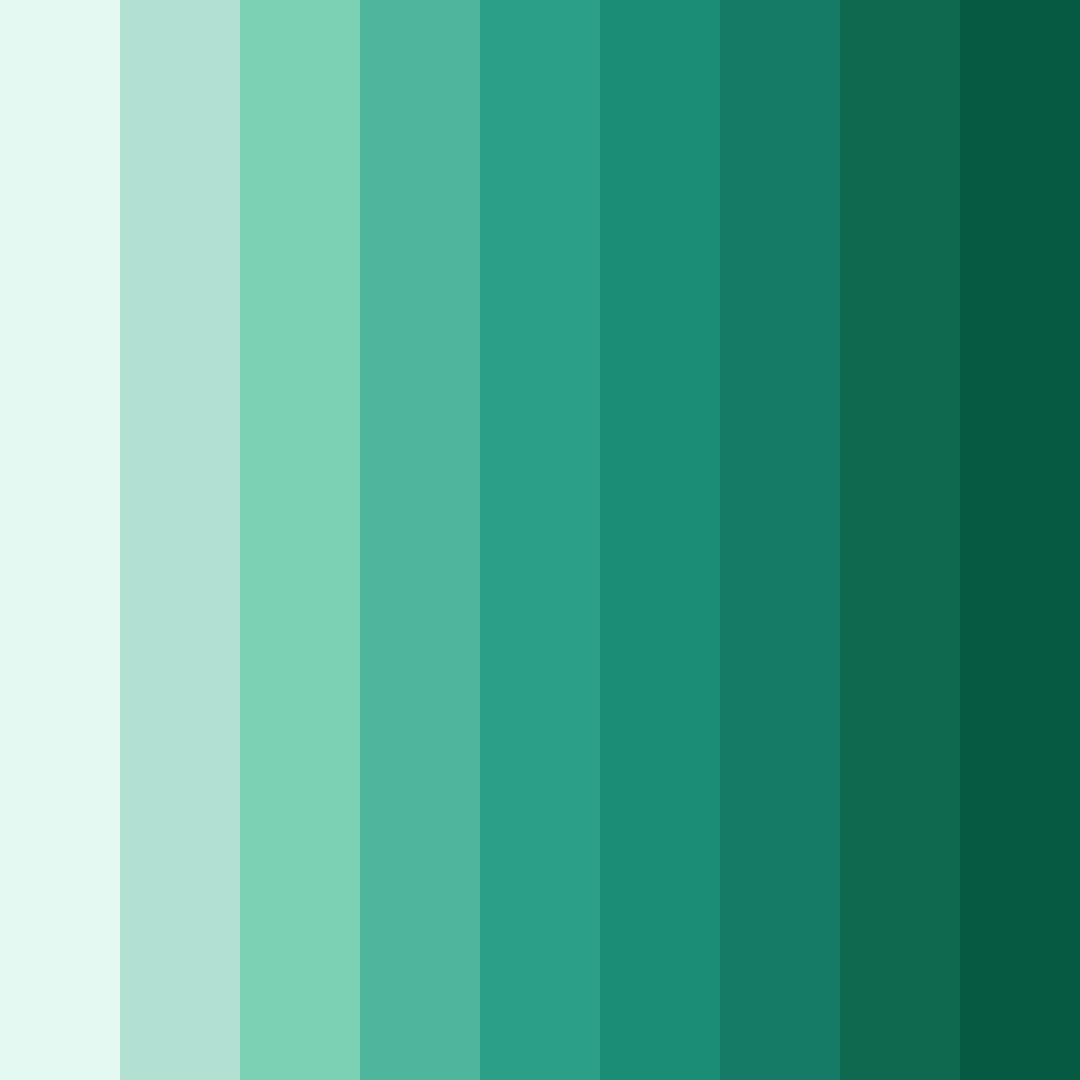 Download mint green color palette PNG image (square)