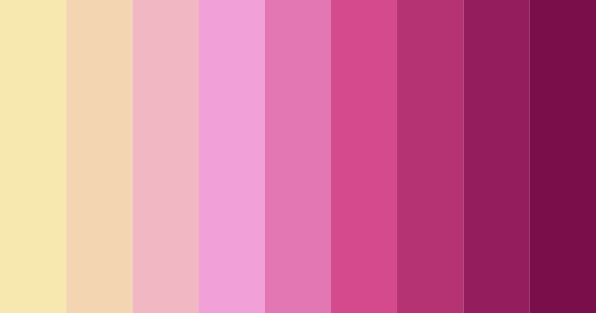 Download pink sunset color palette PNG image (landscape)