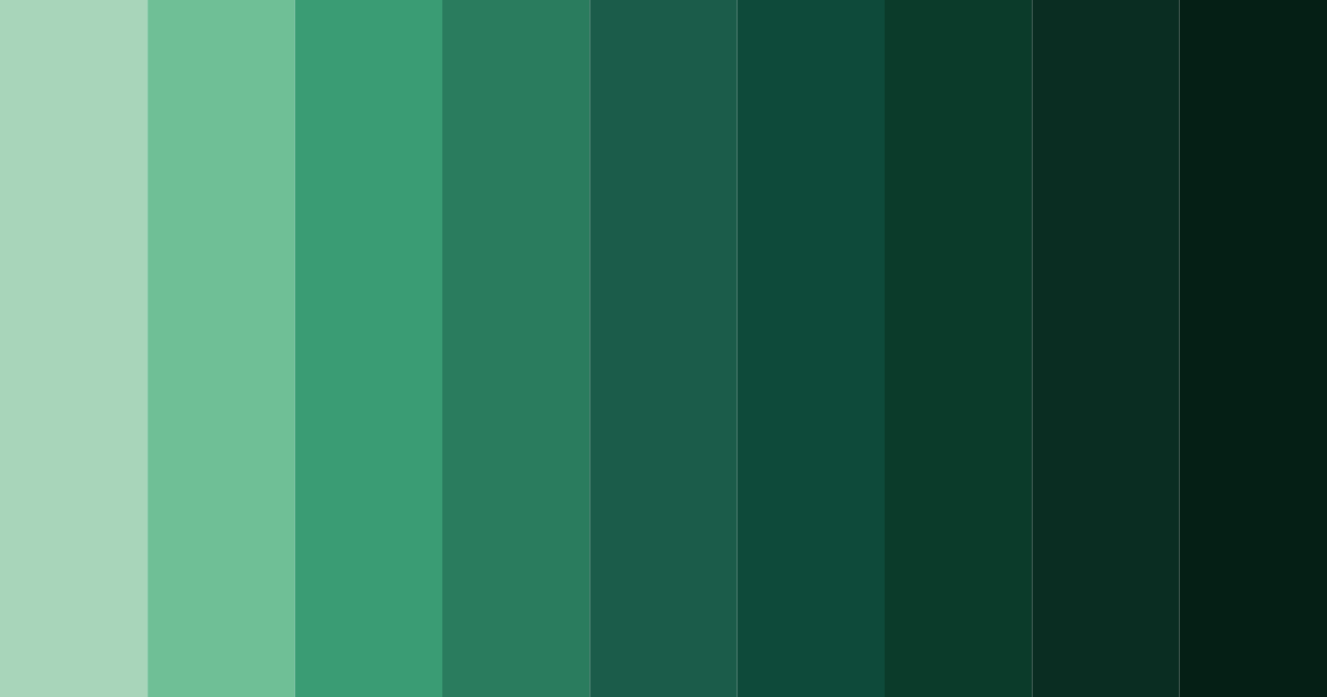 Download dark green forest color palette PNG image (landscape)