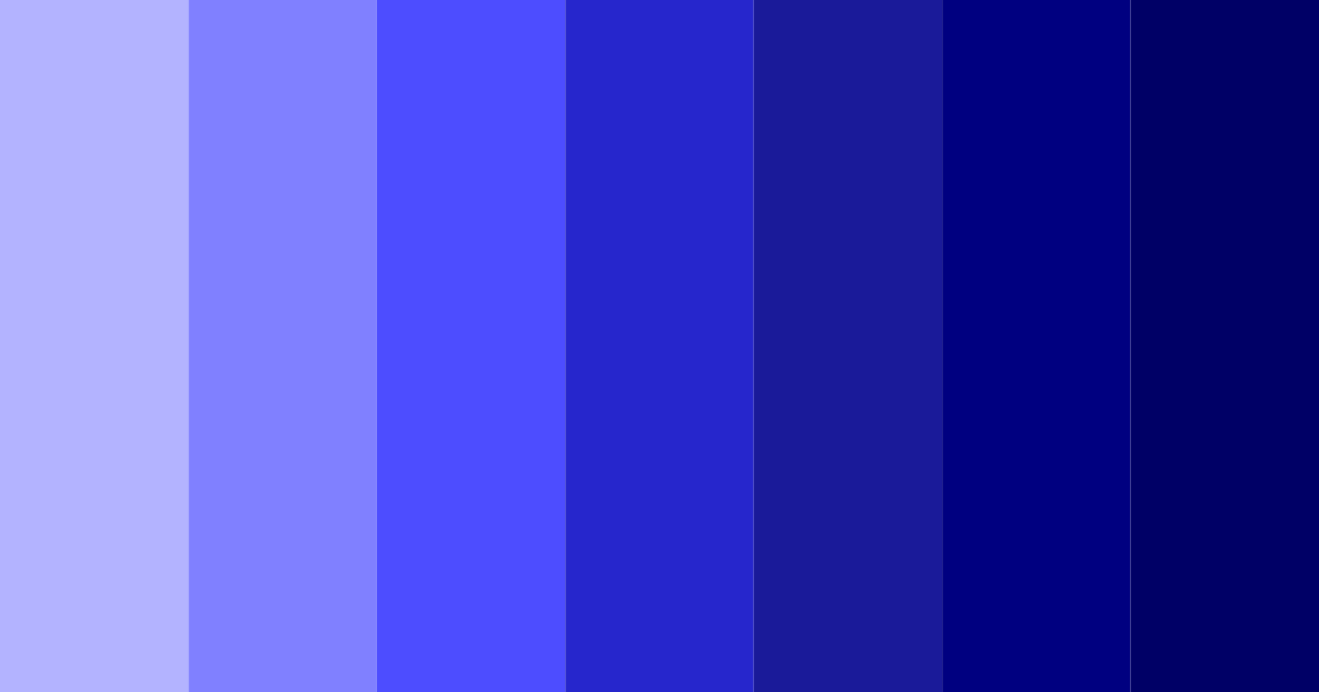 Download deep blue color palette PNG image (landscape)