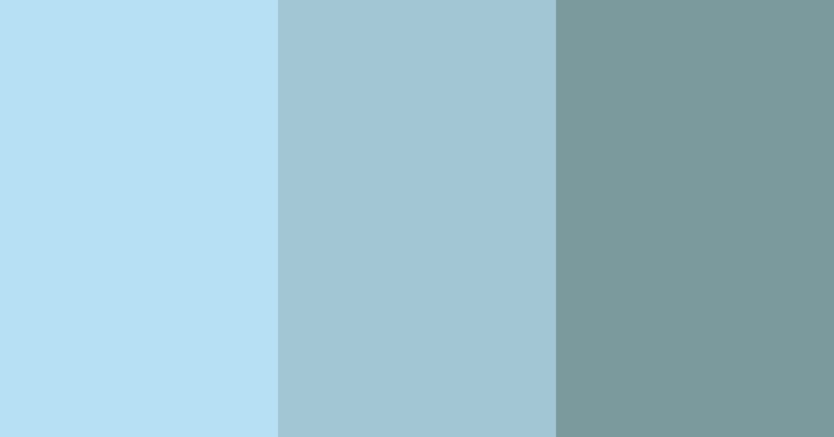 Download cool blue mist color palette PNG image (landscape)