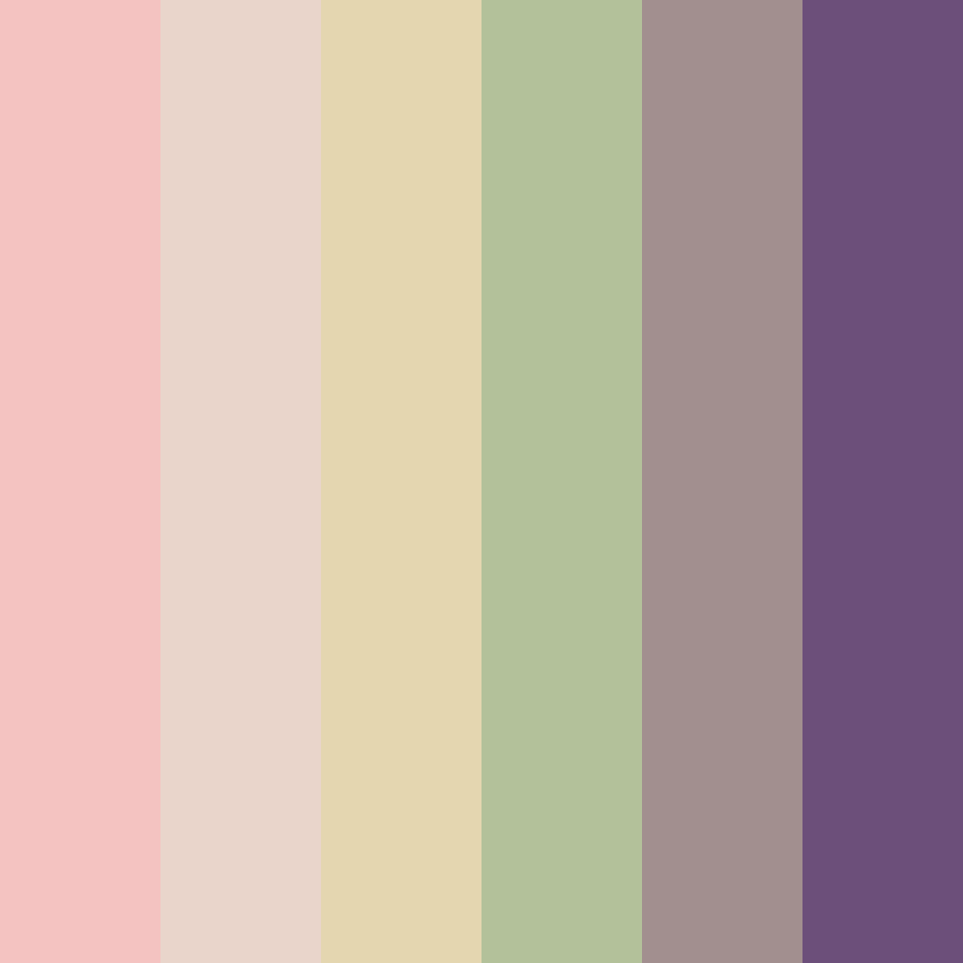 Download garden brunch bliss color palette PNG image (square)