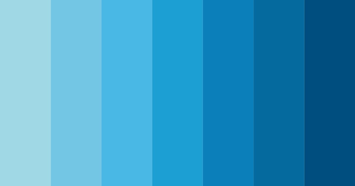 Download blue ocean shades color palette PNG image (landscape)