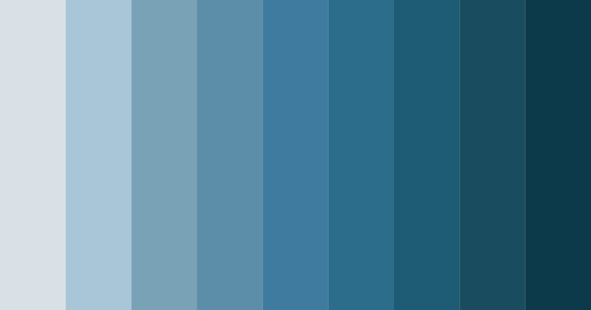 Download cool blue winter color palette PNG image (landscape)