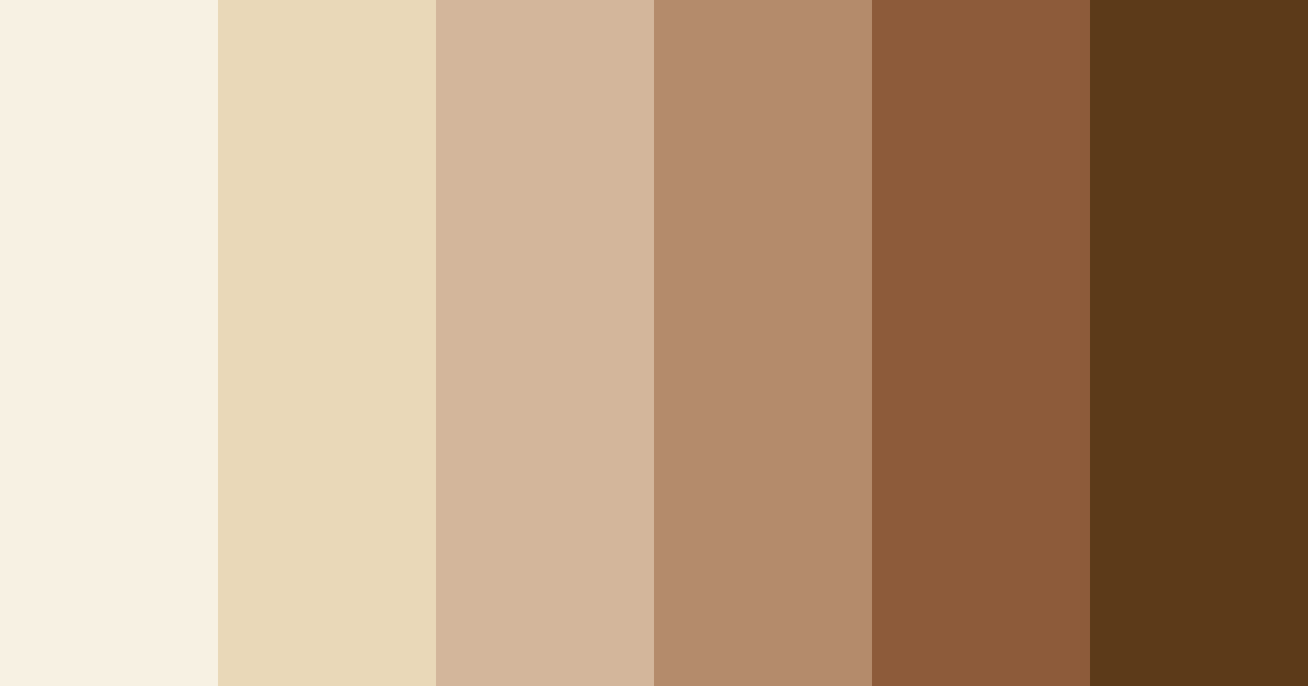 Download muted cream shades color palette PNG image (landscape)