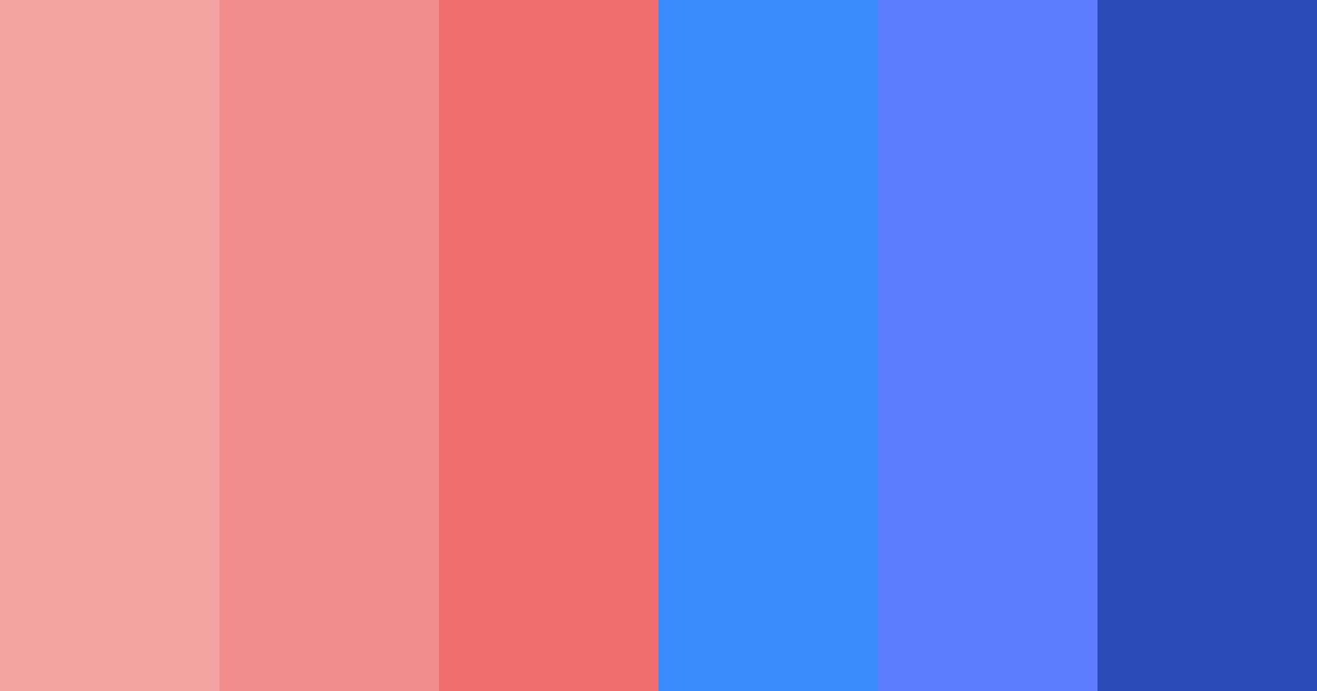 Download red and blue dream color palette PNG image (landscape)