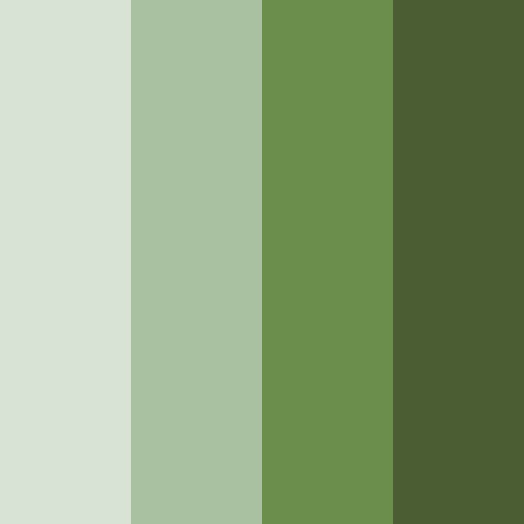 Download mossy oasis color palette PNG image (square)