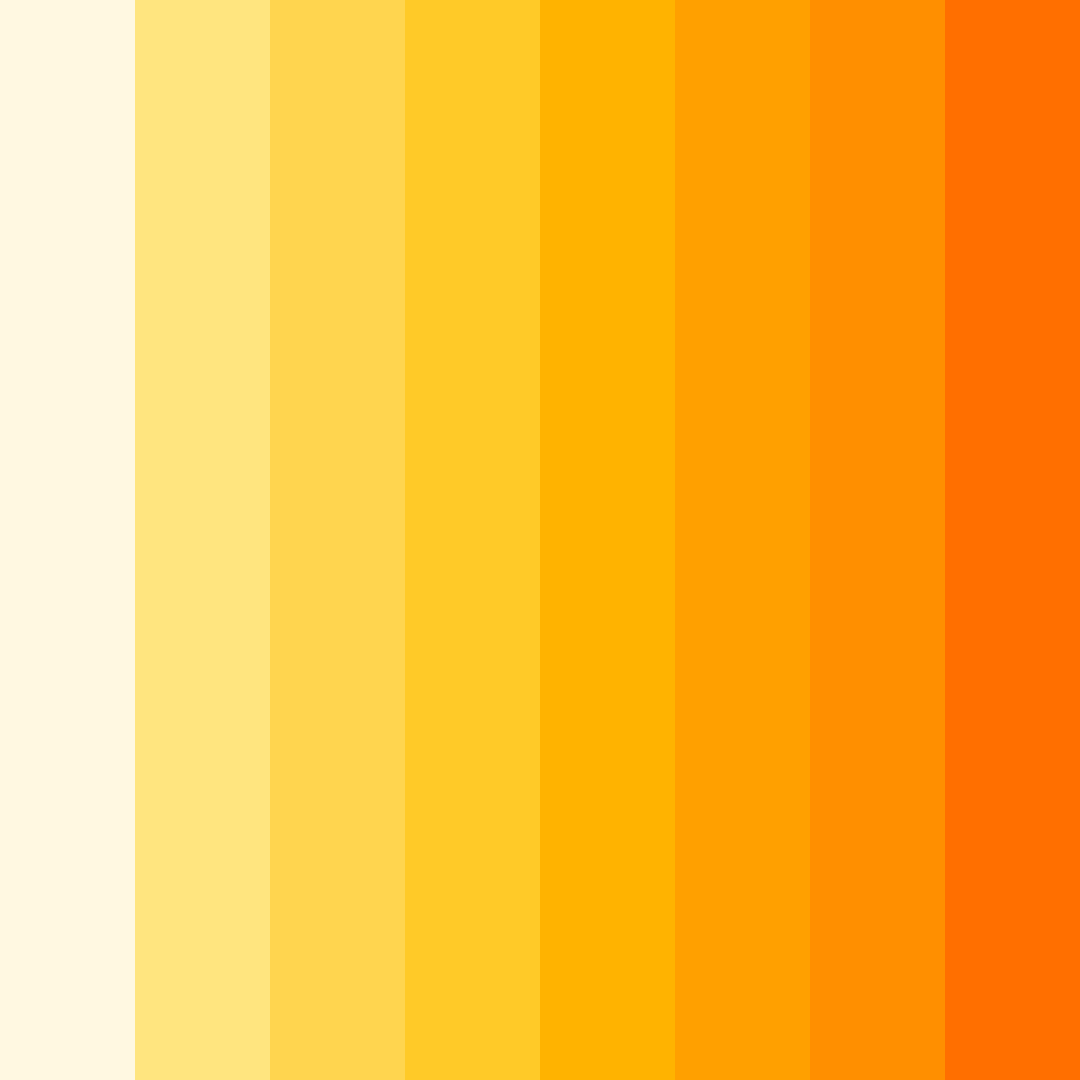 Download sunshine symphony color palette PNG image (square)