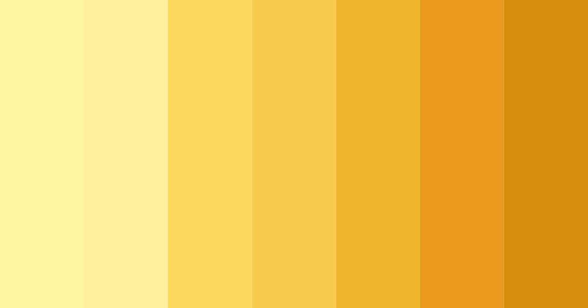 Download bright yellow color palette PNG image (landscape)