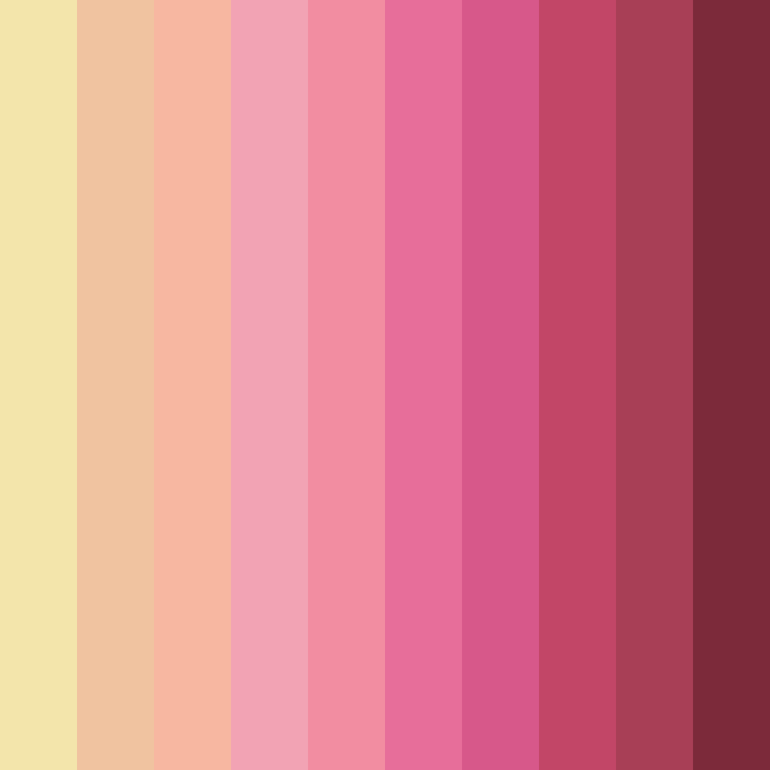 Download morning blush color palette PNG image (square)