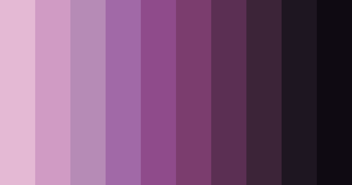 Download twilight whispers color palette PNG image (landscape)