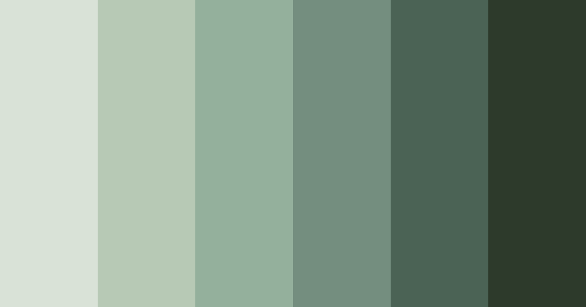 Download whispers of the forest color palette PNG image (landscape)
