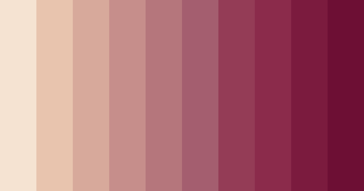 Download beige rose color palette PNG image (landscape)