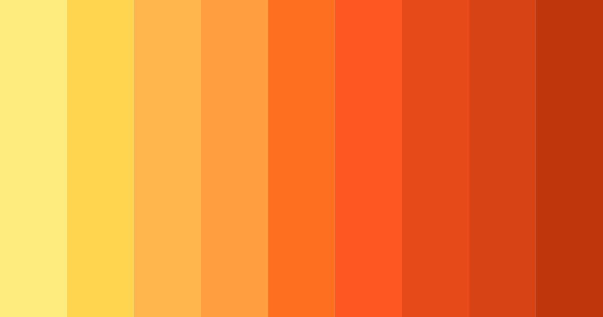 Download tropical sunrise color palette PNG image (landscape)