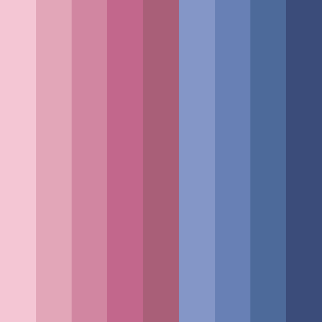 Download soft blue and rose color palette PNG image (square)