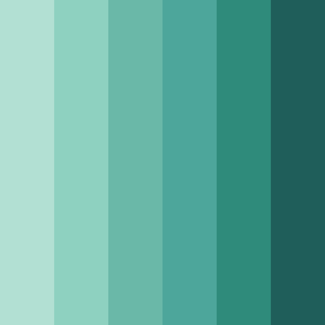 Download ocean green serenity color palette PNG image (square)