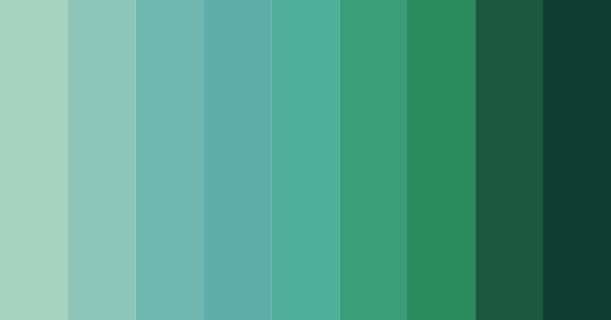 Download emerald tide color palette PNG image (landscape)