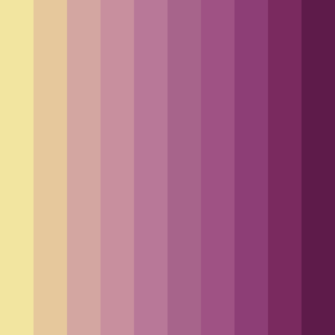 Download sunset blossoms color palette PNG image (square)