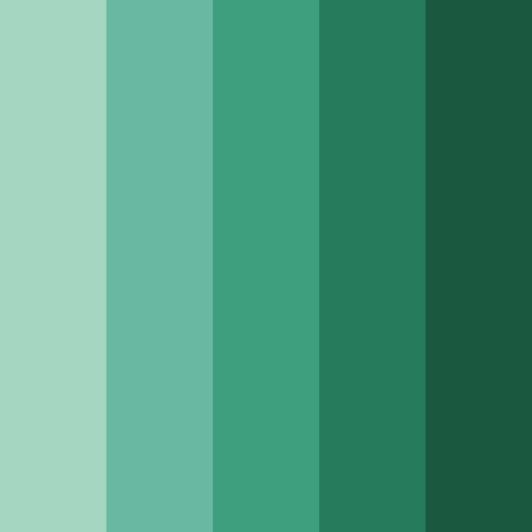 Download emerald oasis color palette PNG image (square)