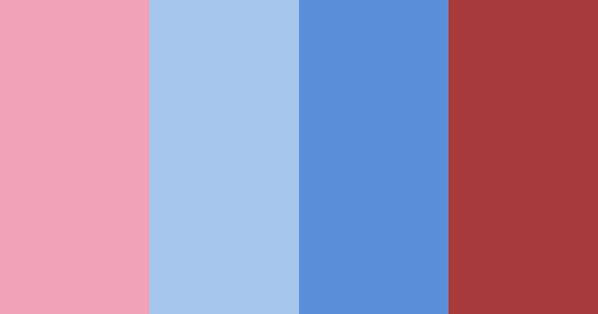 Download blue & red elegance color palette PNG image (landscape)