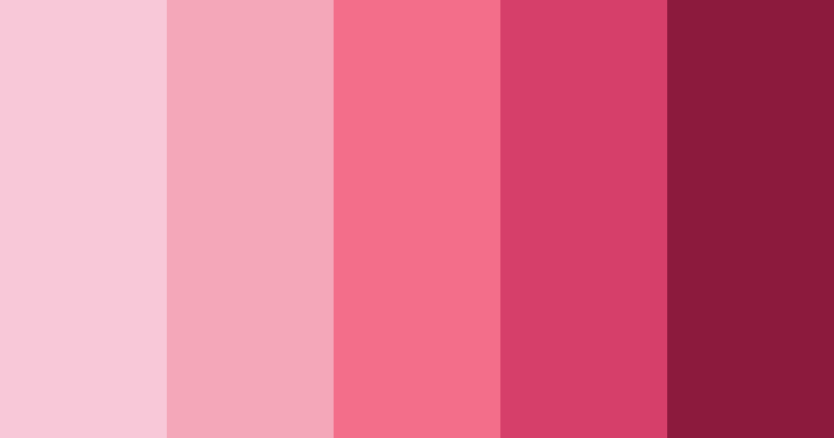 Download pink modern art color palette PNG image (landscape)