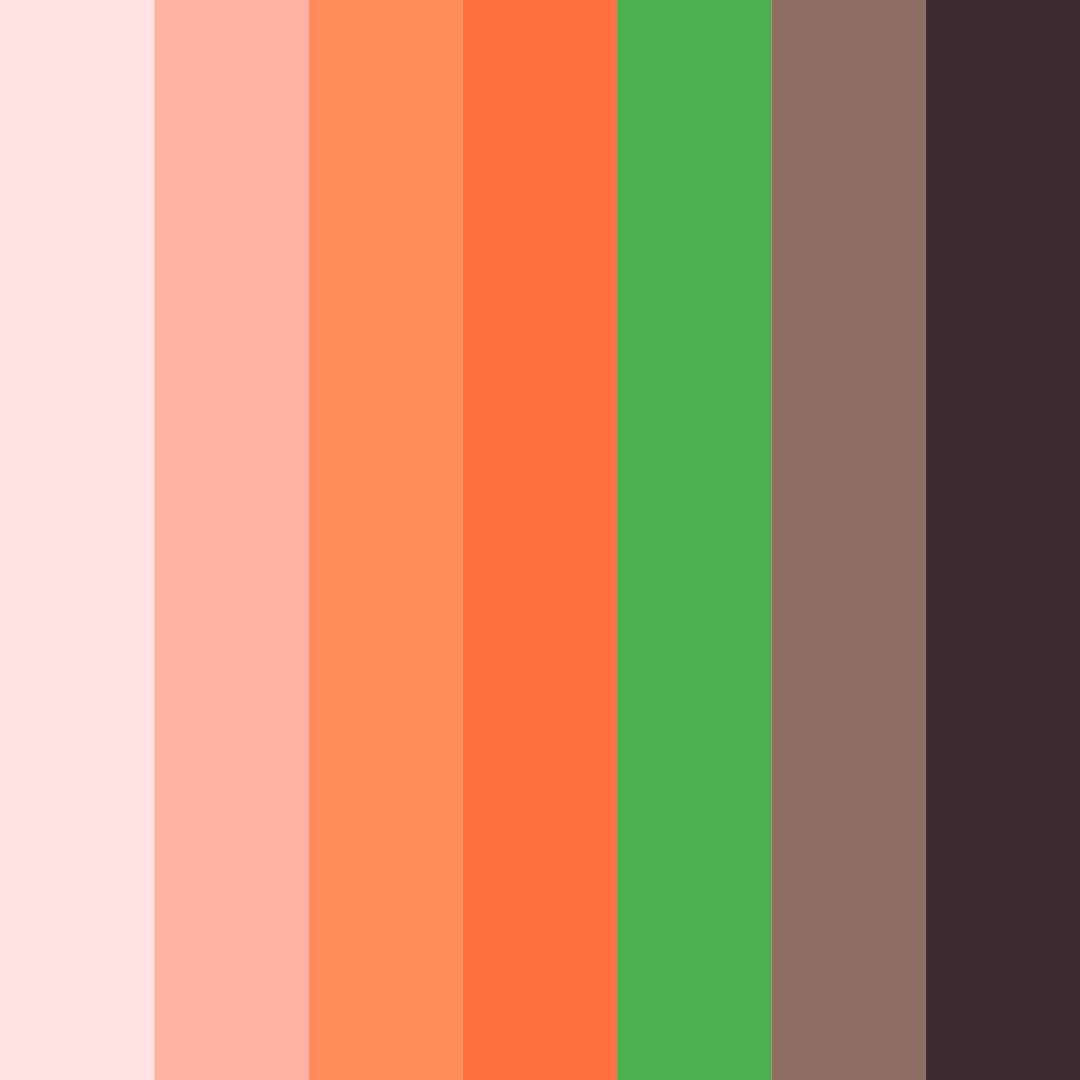 Download sunset garden color palette PNG image (square)