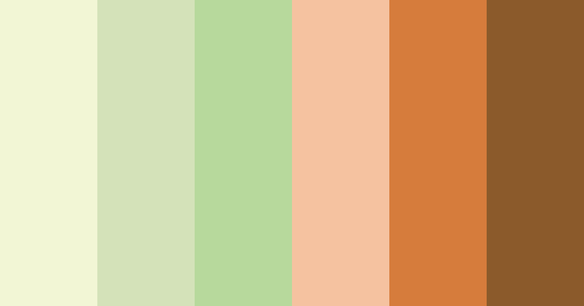 Download autumn orchard dream color palette PNG image (landscape)