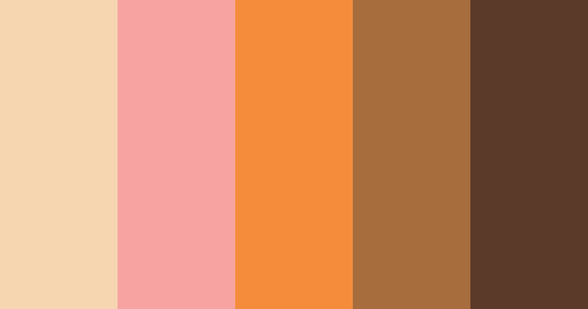 Download saddle sunset serenade color palette PNG image (landscape)