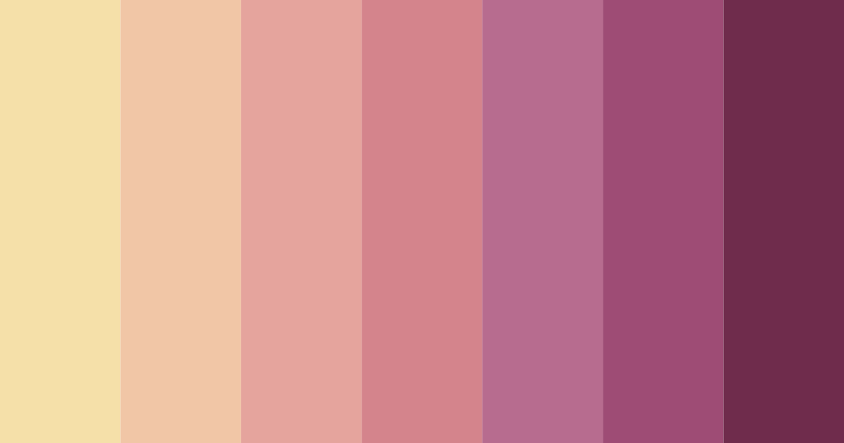 Download blushing dusk color palette PNG image (landscape)