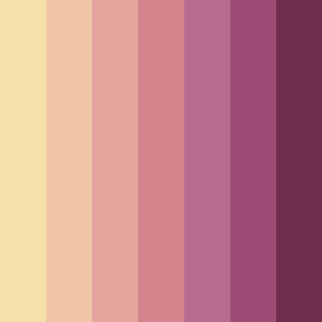 Download blushing dusk color palette PNG image (square)