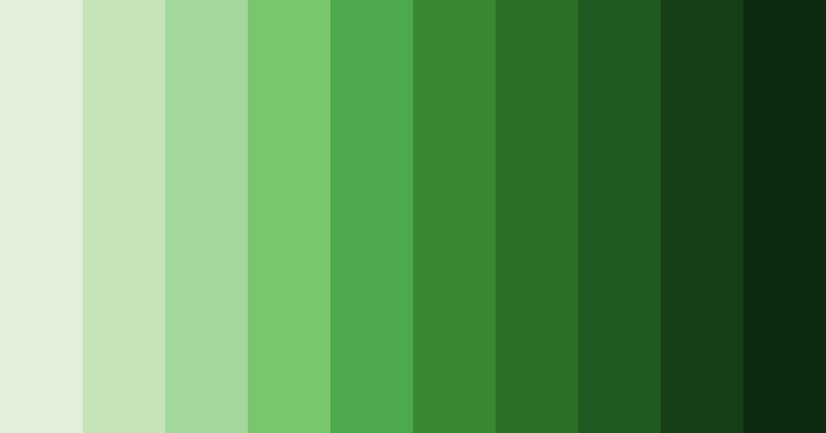 Download emerald garden harmony color palette PNG image (landscape)
