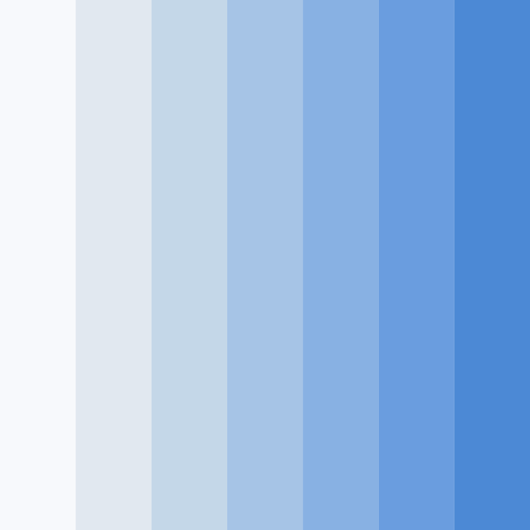 Download dreamy blue color palette PNG image (square)