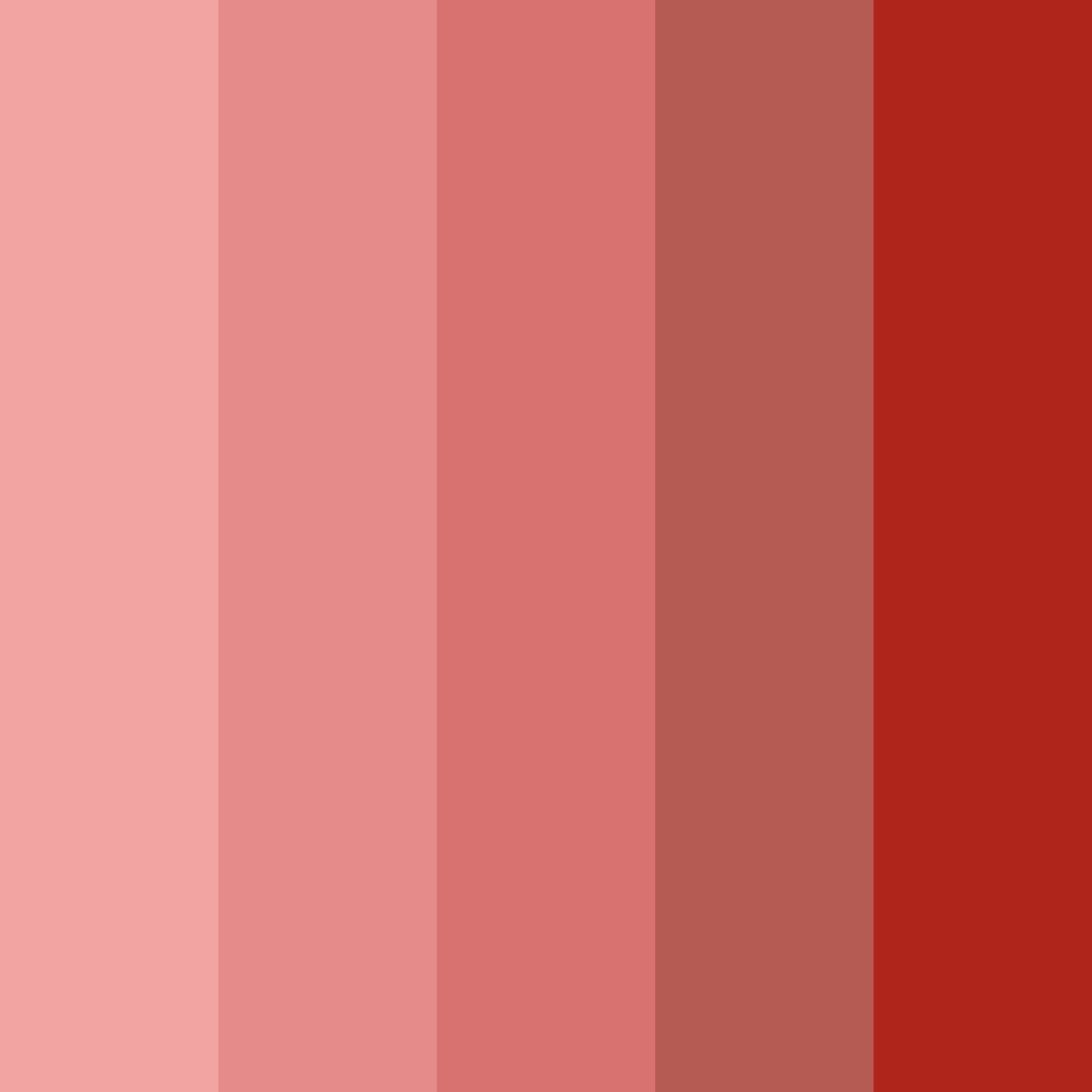 Download crimson blooms color palette PNG image (square)
