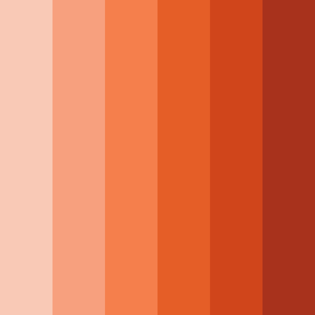 Download autumn ember glow color palette PNG image (square)
